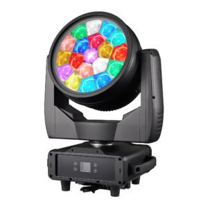 LED moving head wash light, vibrant multicolor stage lighting fixture