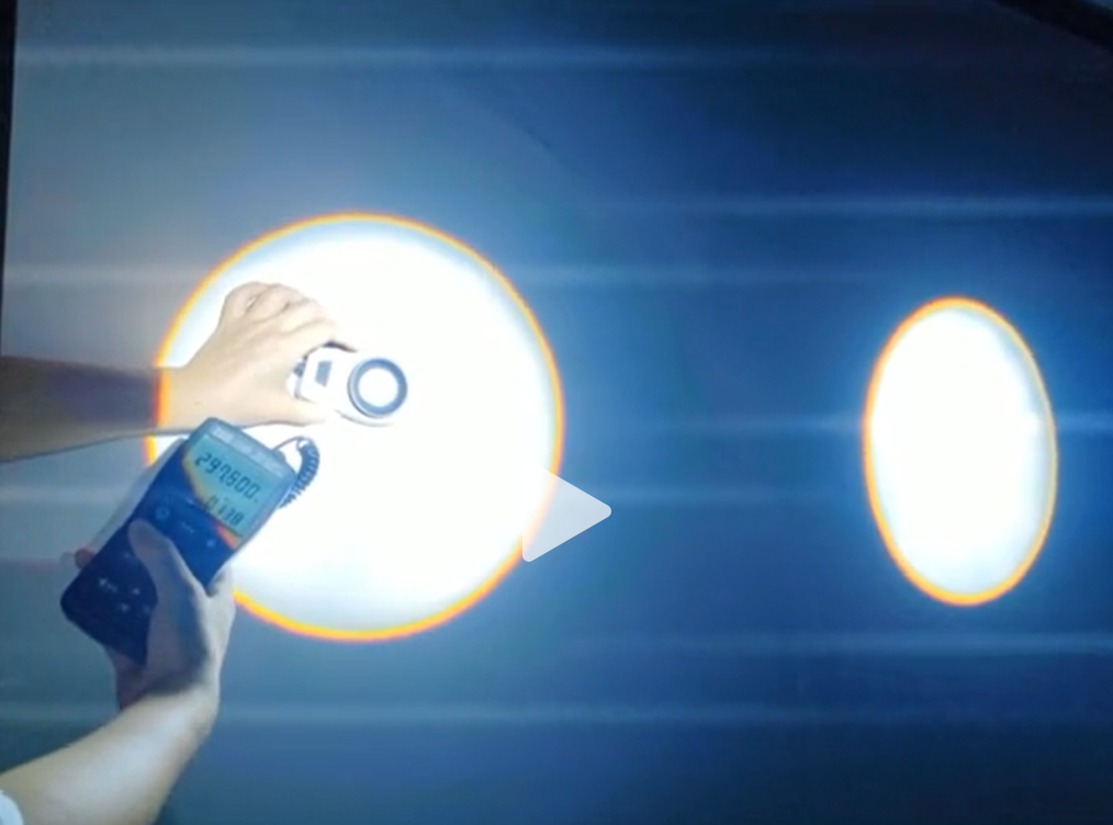 Step-by-step lumen testing process